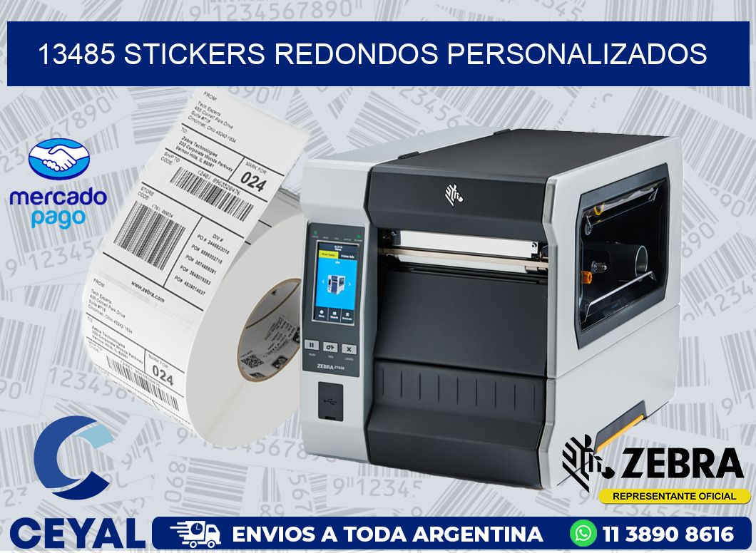 13485 STICKERS REDONDOS PERSONALIZADOS
