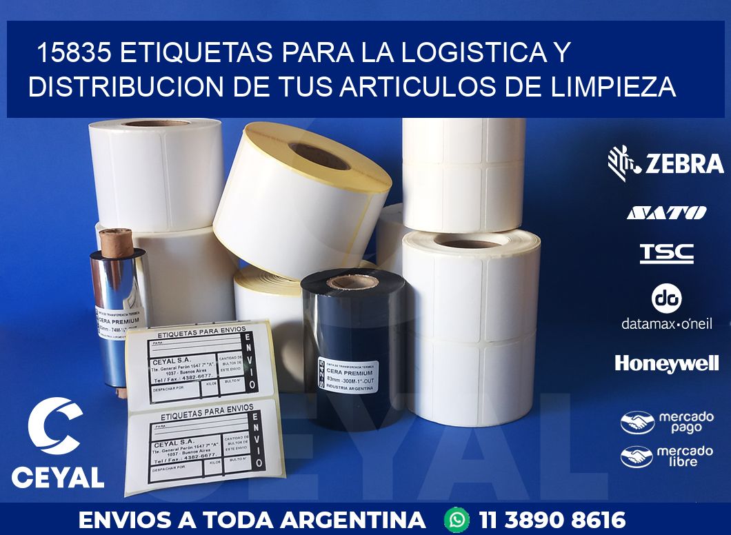 15835 ETIQUETAS PARA LA LOGISTICA Y DISTRIBUCION DE TUS ARTICULOS DE LIMPIEZA