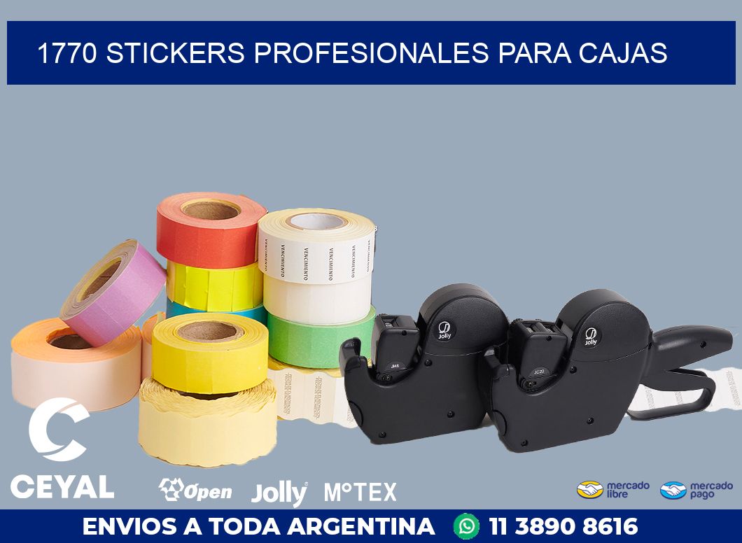 1770 STICKERS PROFESIONALES PARA CAJAS