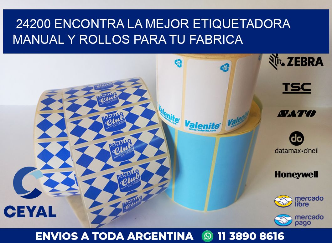 24200 ENCONTRA LA MEJOR ETIQUETADORA MANUAL Y ROLLOS PARA TU FABRICA