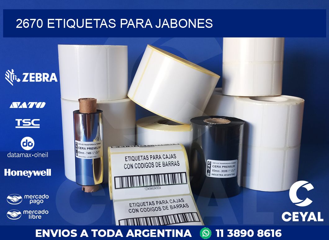2670 ETIQUETAS PARA JABONES