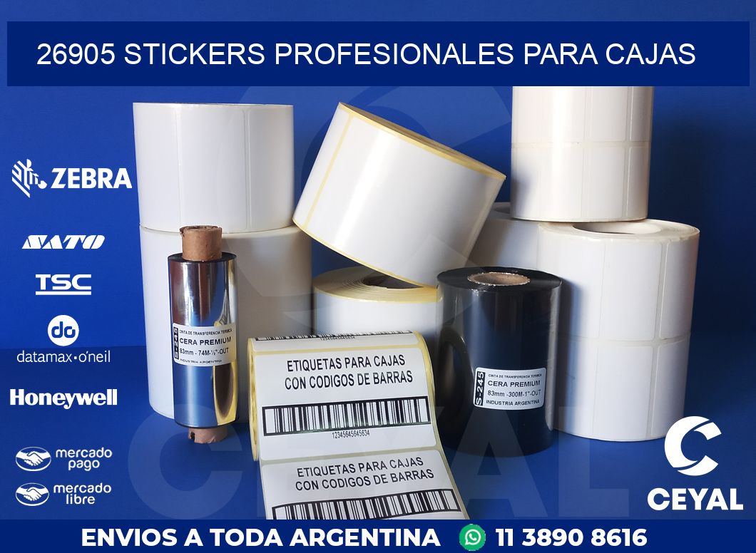 26905 STICKERS PROFESIONALES PARA CAJAS