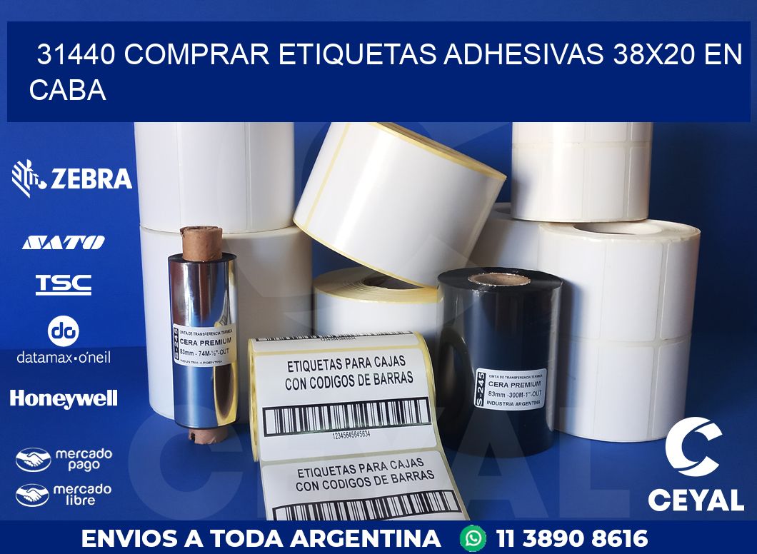 31440 COMPRAR ETIQUETAS ADHESIVAS 38X20 EN CABA