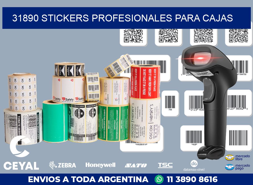 31890 STICKERS PROFESIONALES PARA CAJAS