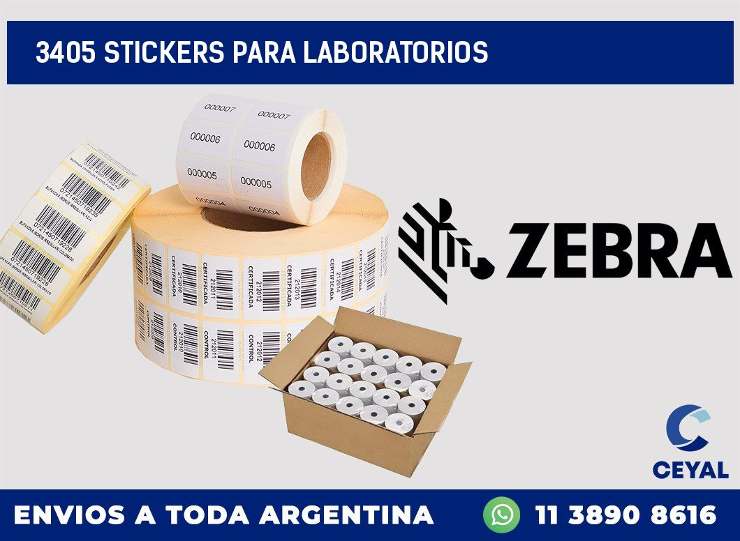 3405 STICKERS PARA LABORATORIOS
