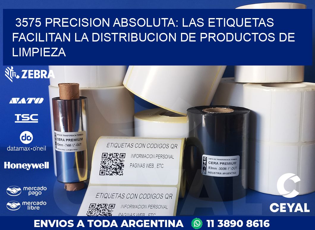 3575 PRECISION ABSOLUTA: LAS ETIQUETAS FACILITAN LA DISTRIBUCION DE PRODUCTOS DE LIMPIEZA