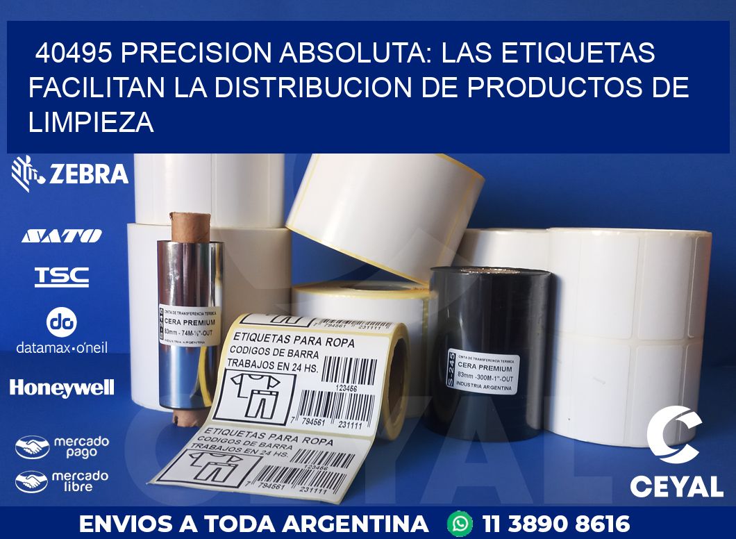 40495 PRECISION ABSOLUTA: LAS ETIQUETAS FACILITAN LA DISTRIBUCION DE PRODUCTOS DE LIMPIEZA