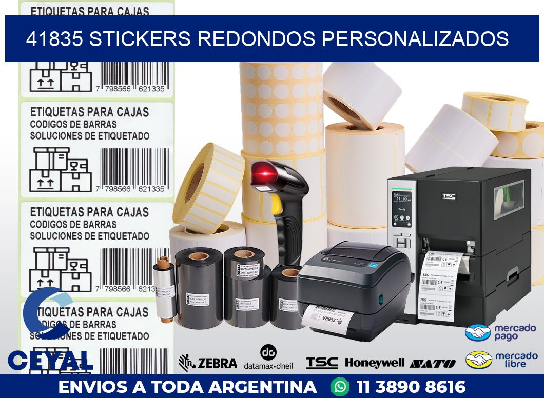 41835 STICKERS REDONDOS PERSONALIZADOS