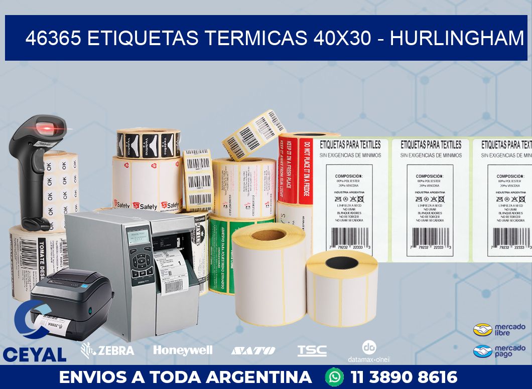 46365 ETIQUETAS TERMICAS 40X30 – HURLINGHAM