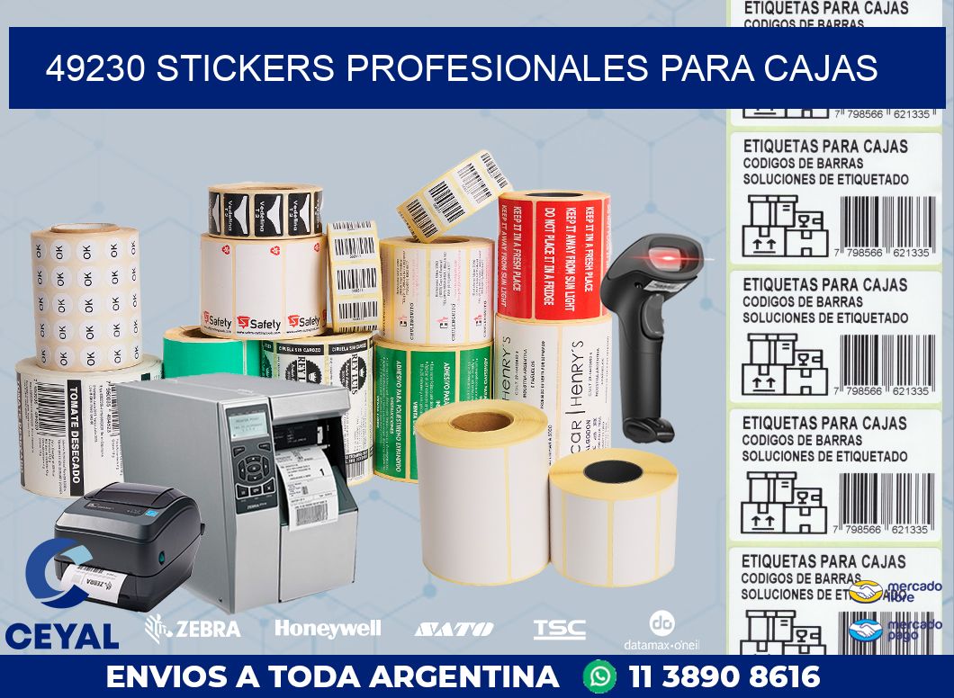 49230 STICKERS PROFESIONALES PARA CAJAS