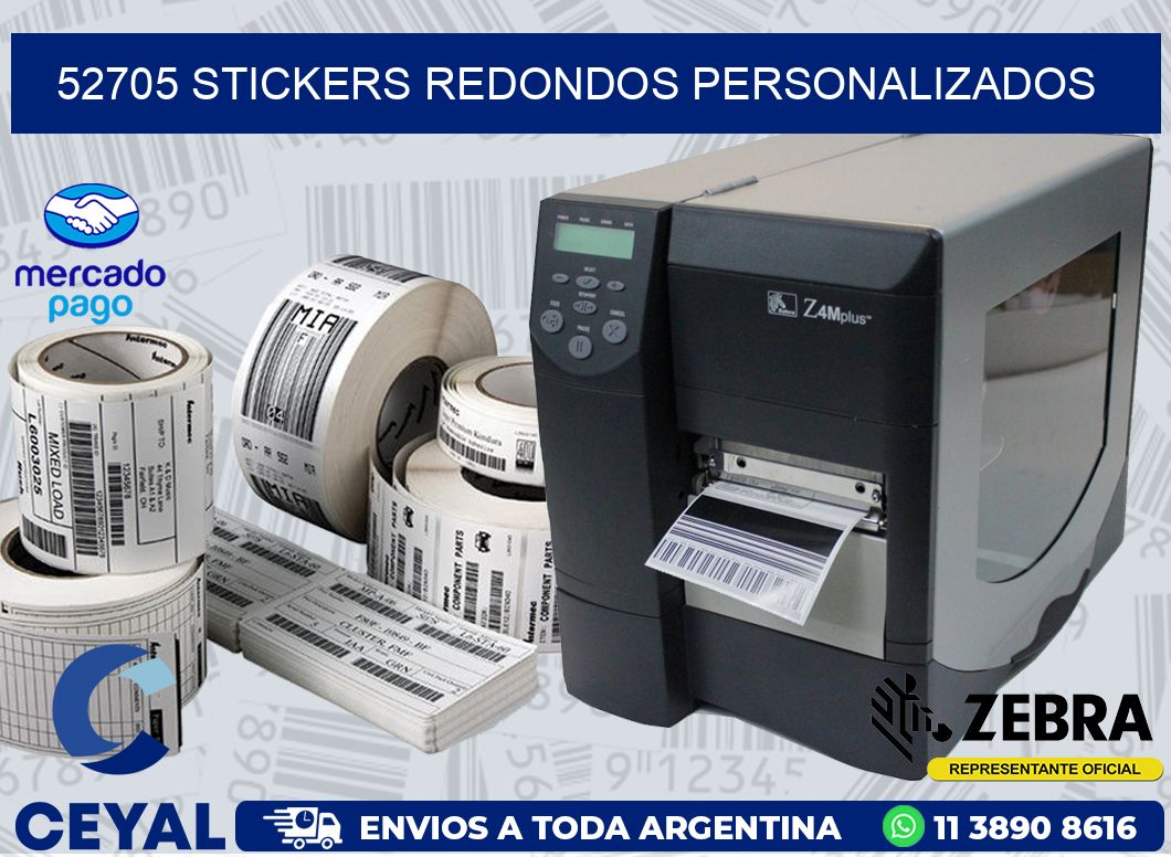 52705 STICKERS REDONDOS PERSONALIZADOS