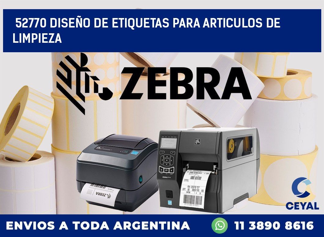 52770 DISEÑO DE ETIQUETAS PARA ARTICULOS DE LIMPIEZA