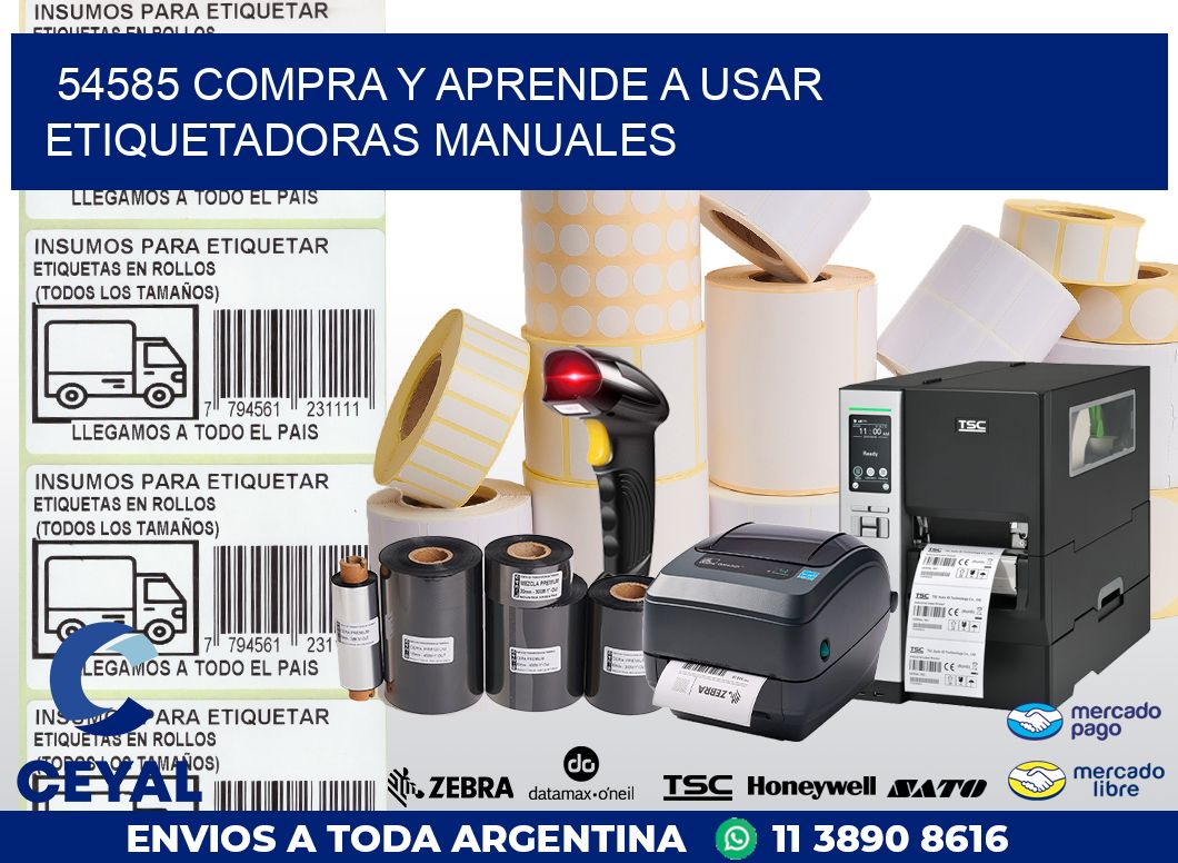 54585 COMPRA Y APRENDE A USAR ETIQUETADORAS MANUALES