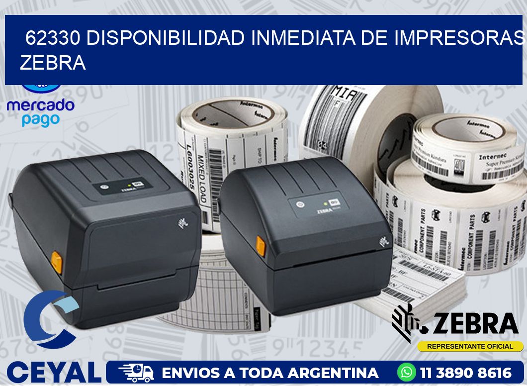 62330 DISPONIBILIDAD INMEDIATA DE IMPRESORAS ZEBRA