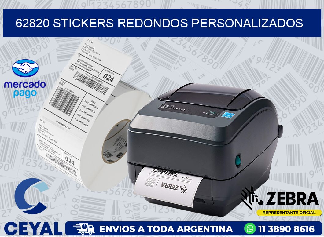 62820 STICKERS REDONDOS PERSONALIZADOS