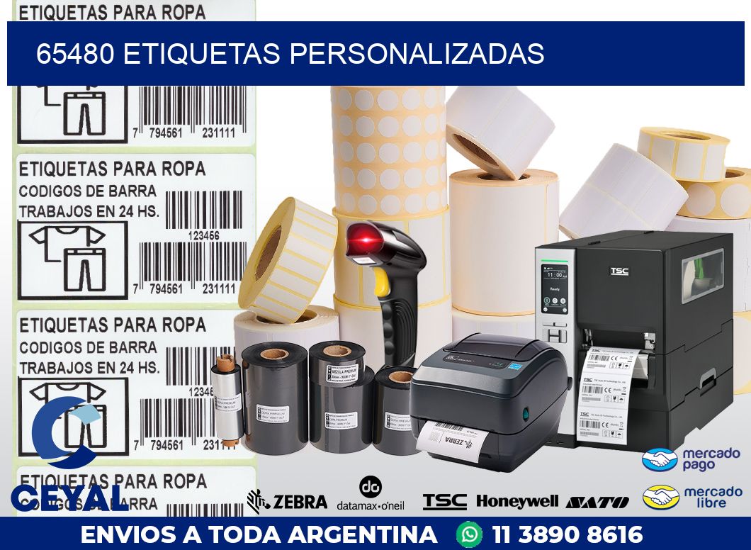 65480 ETIQUETAS PERSONALIZADAS