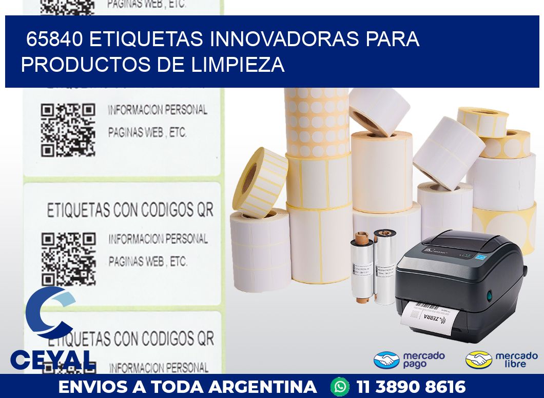 65840 ETIQUETAS INNOVADORAS PARA PRODUCTOS DE LIMPIEZA