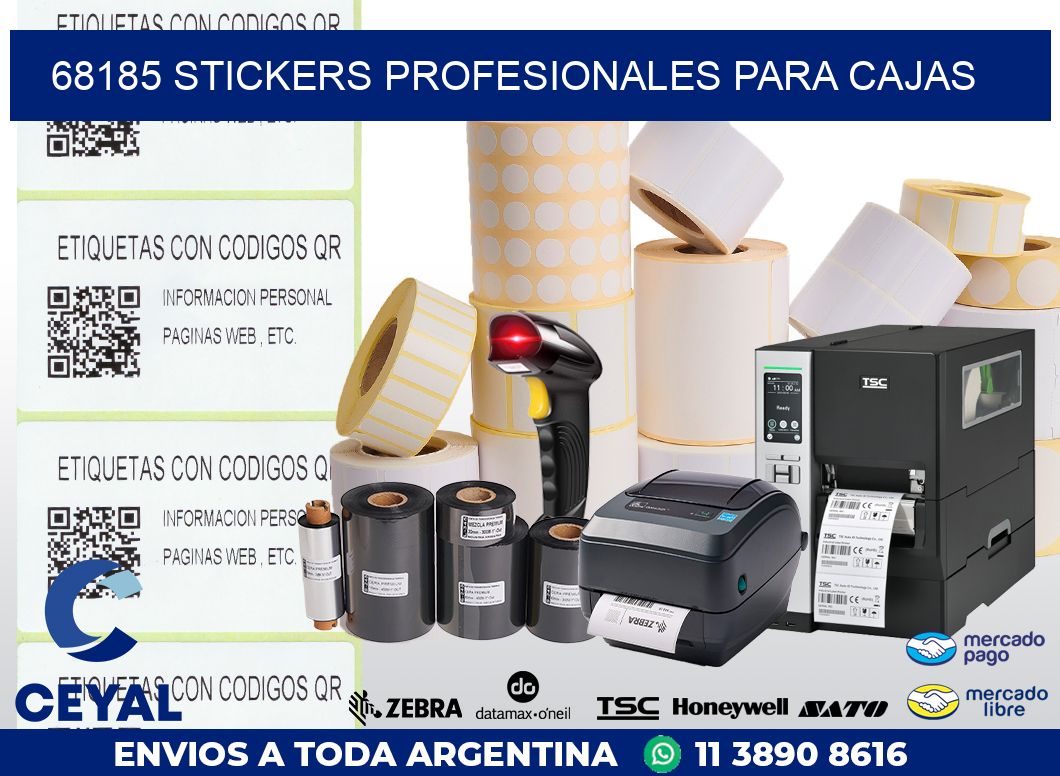 68185 STICKERS PROFESIONALES PARA CAJAS