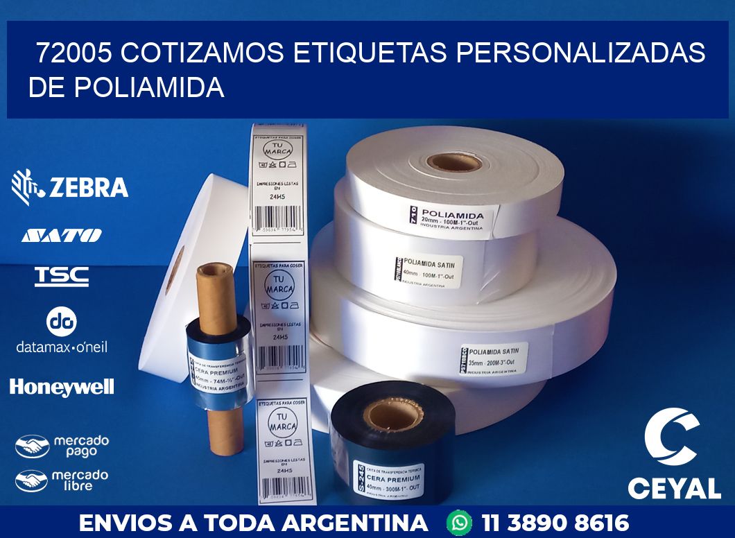 72005 COTIZAMOS ETIQUETAS PERSONALIZADAS DE POLIAMIDA