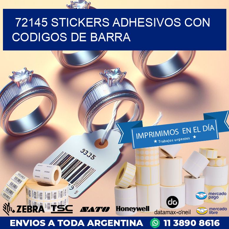 72145 STICKERS ADHESIVOS CON CODIGOS DE BARRA