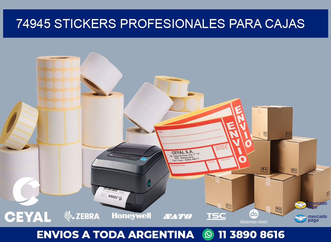 74945 STICKERS PROFESIONALES PARA CAJAS