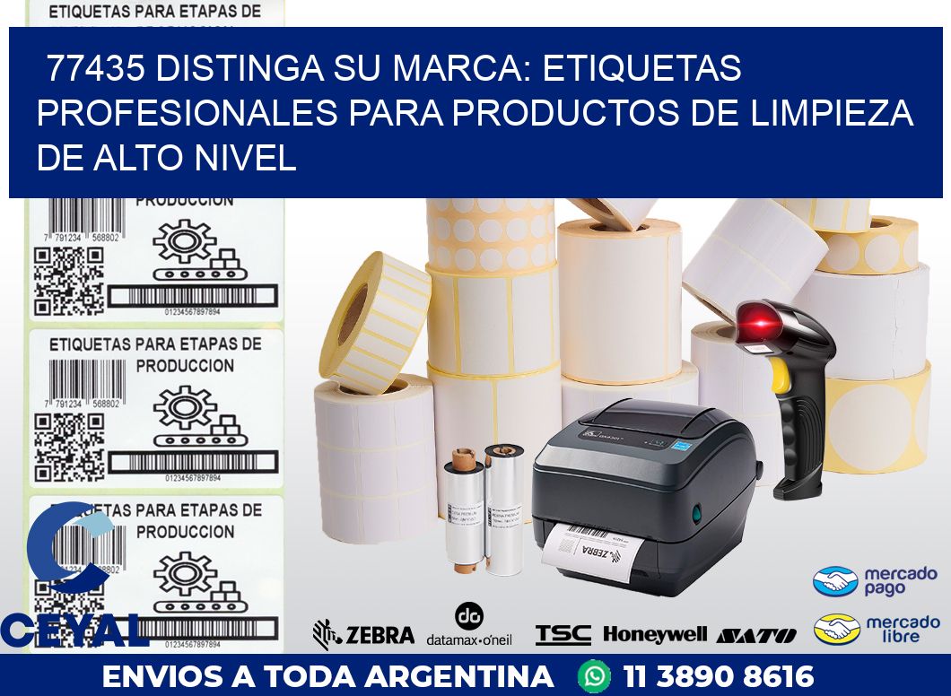 77435 DISTINGA SU MARCA: ETIQUETAS PROFESIONALES PARA PRODUCTOS DE LIMPIEZA DE ALTO NIVEL