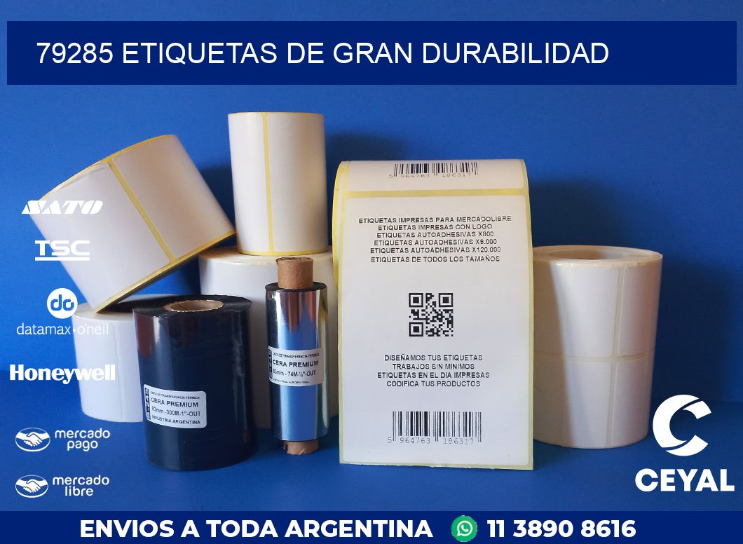79285 ETIQUETAS DE GRAN DURABILIDAD