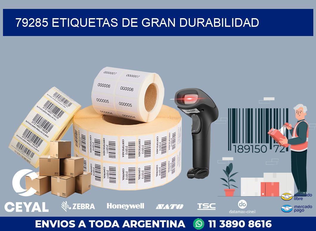 79285 ETIQUETAS DE GRAN DURABILIDAD