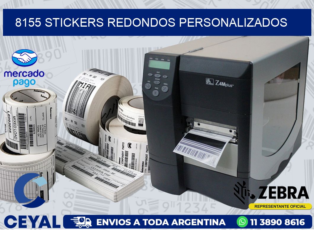 8155 STICKERS REDONDOS PERSONALIZADOS