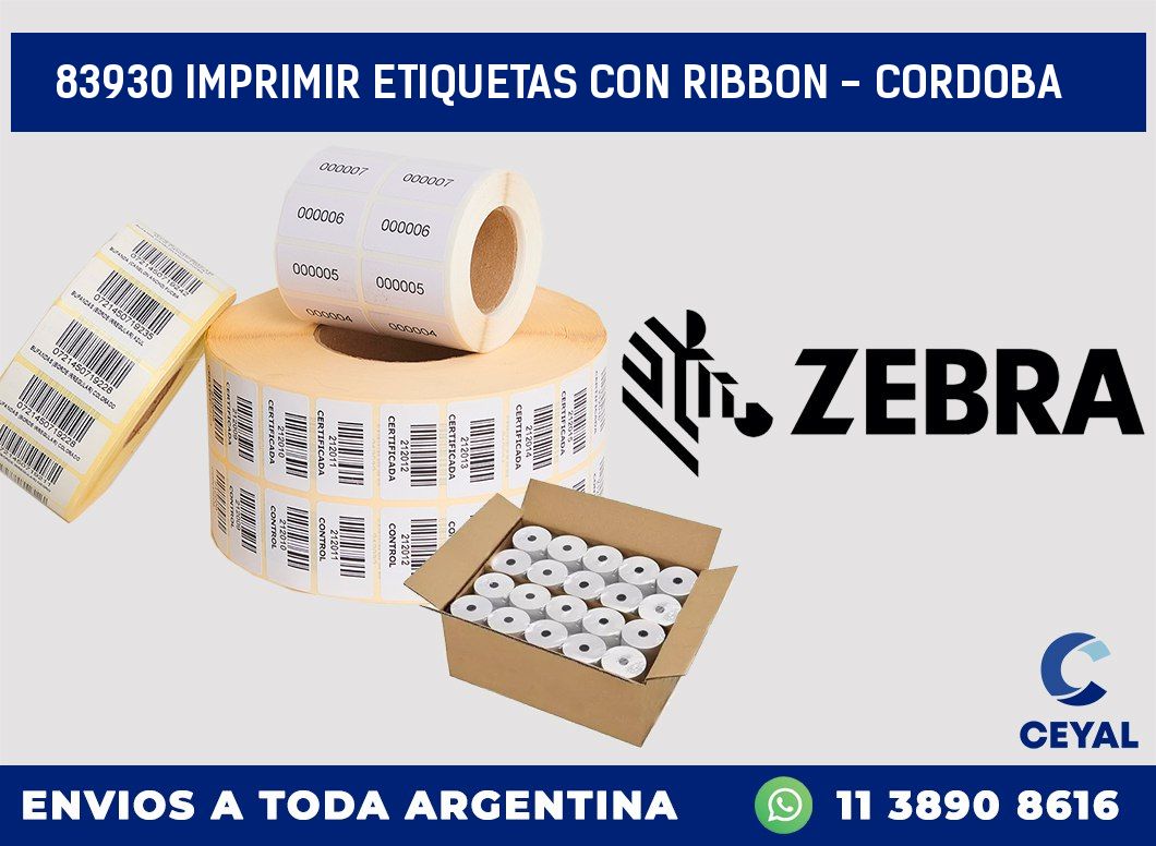 83930 IMPRIMIR ETIQUETAS CON RIBBON - CORDOBA