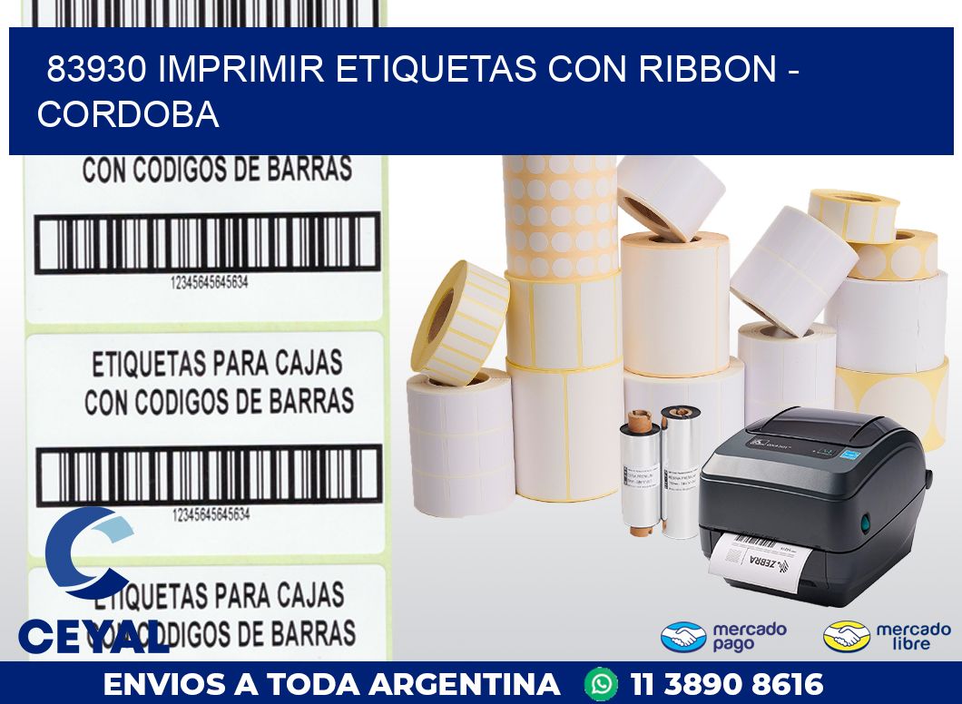83930 IMPRIMIR ETIQUETAS CON RIBBON – CORDOBA