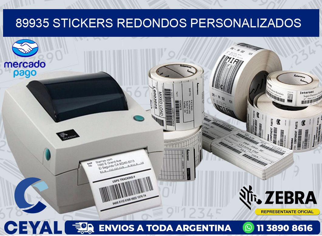 89935 STICKERS REDONDOS PERSONALIZADOS