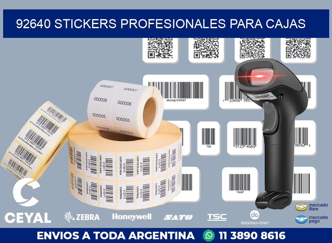 92640 STICKERS PROFESIONALES PARA CAJAS