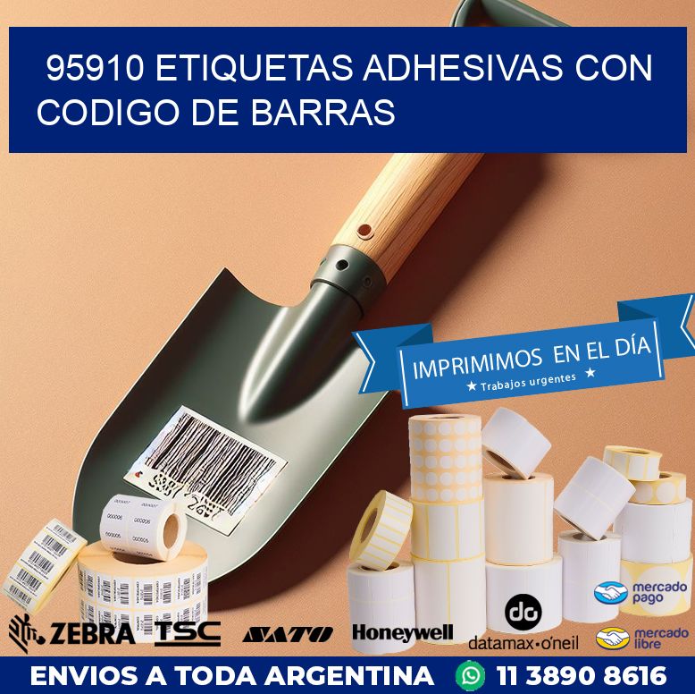 95910 ETIQUETAS ADHESIVAS CON CODIGO DE BARRAS
