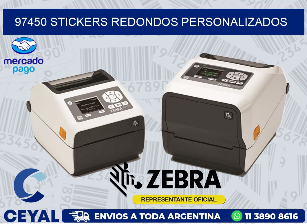 97450 STICKERS REDONDOS PERSONALIZADOS