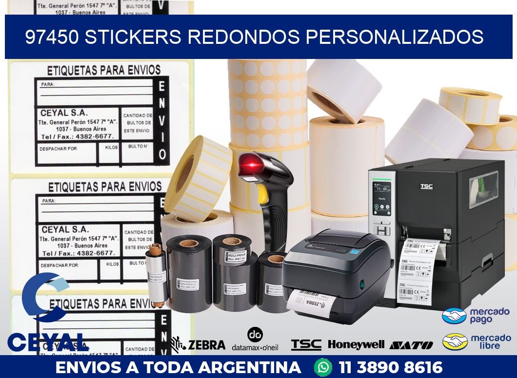 97450 STICKERS REDONDOS PERSONALIZADOS