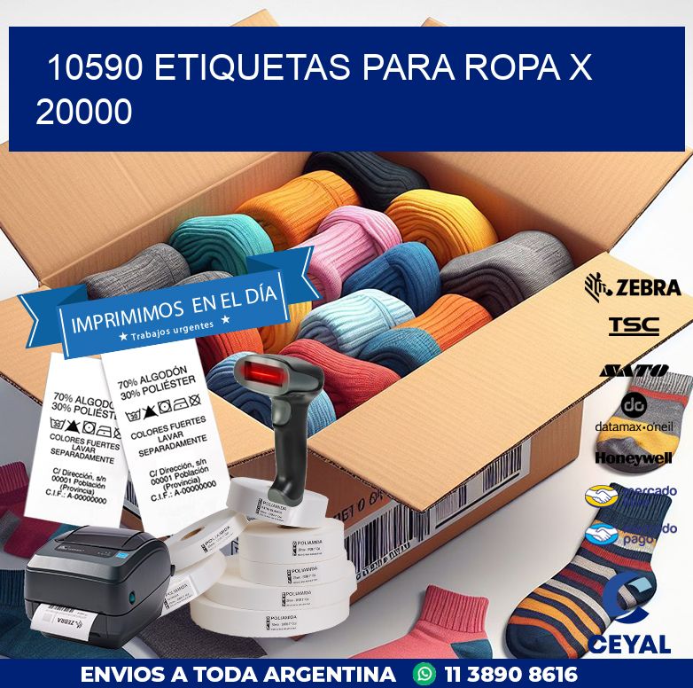 10590 ETIQUETAS PARA ROPA X 20000