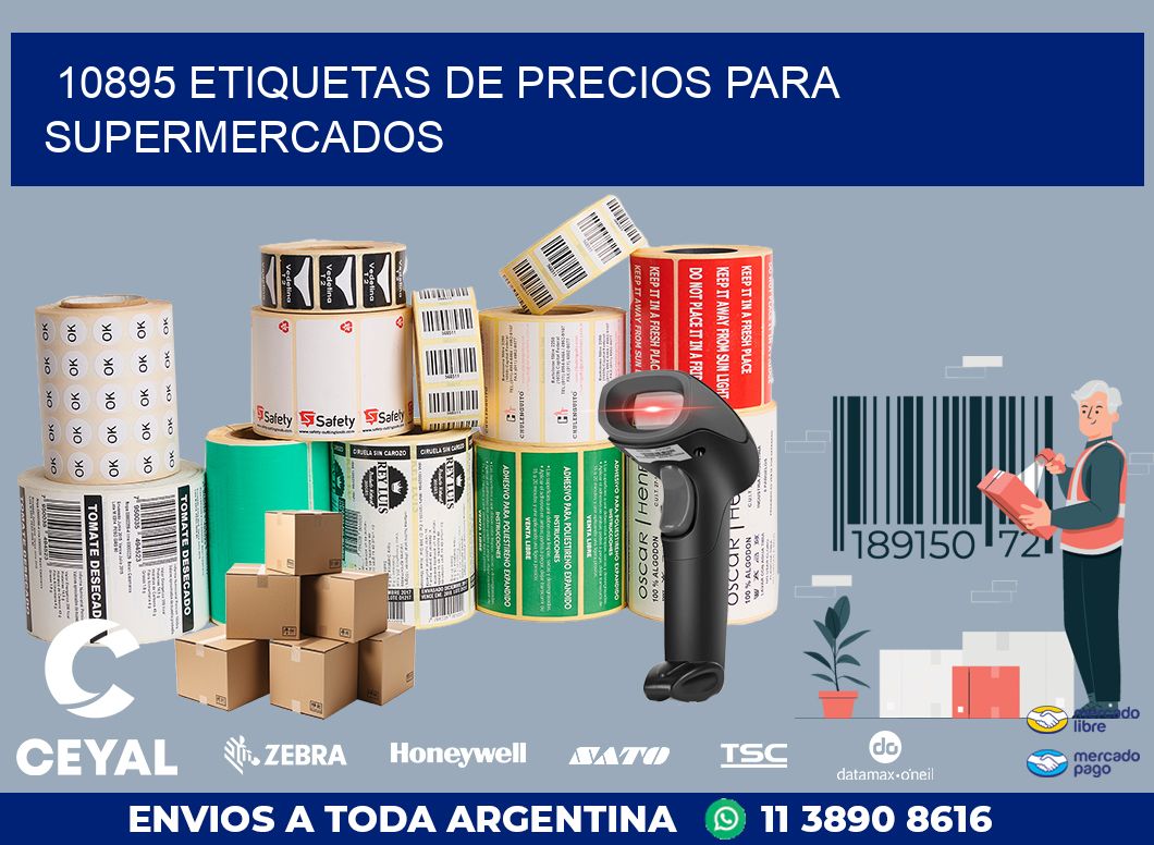 10895 ETIQUETAS DE PRECIOS PARA SUPERMERCADOS
