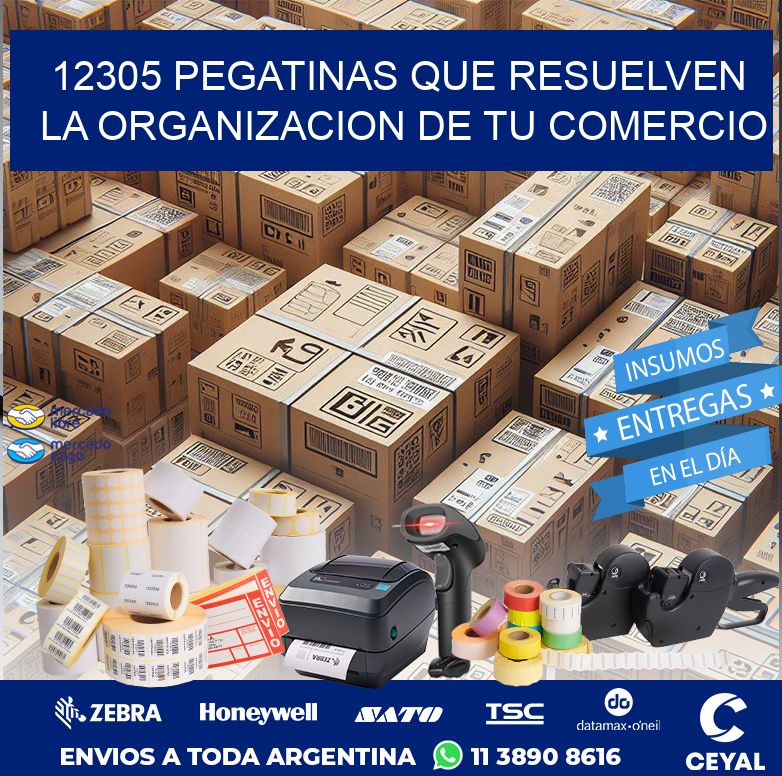 12305 PEGATINAS QUE RESUELVEN LA ORGANIZACION DE TU COMERCIO