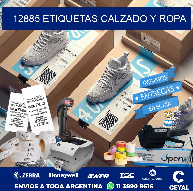 12885 ETIQUETAS CALZADO Y ROPA
