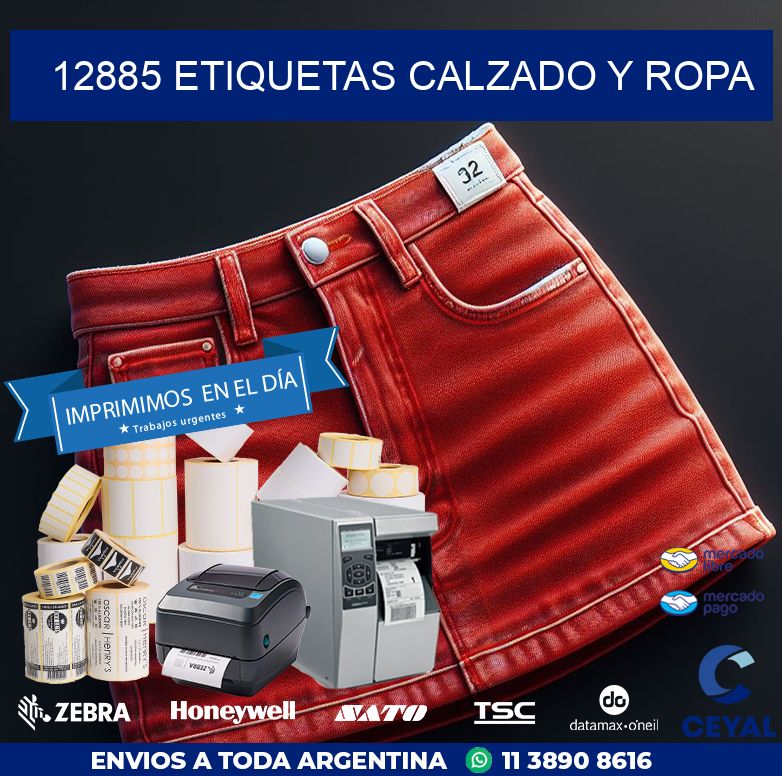 12885 ETIQUETAS CALZADO Y ROPA