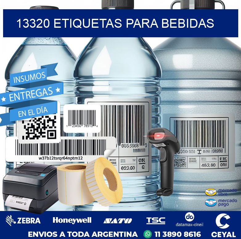 13320 ETIQUETAS PARA BEBIDAS