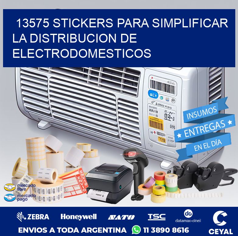 13575 STICKERS PARA SIMPLIFICAR LA DISTRIBUCION DE ELECTRODOMESTICOS