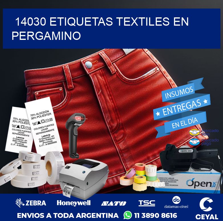 14030 ETIQUETAS TEXTILES EN PERGAMINO