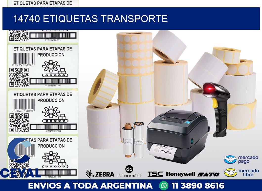 14740 ETIQUETAS TRANSPORTE