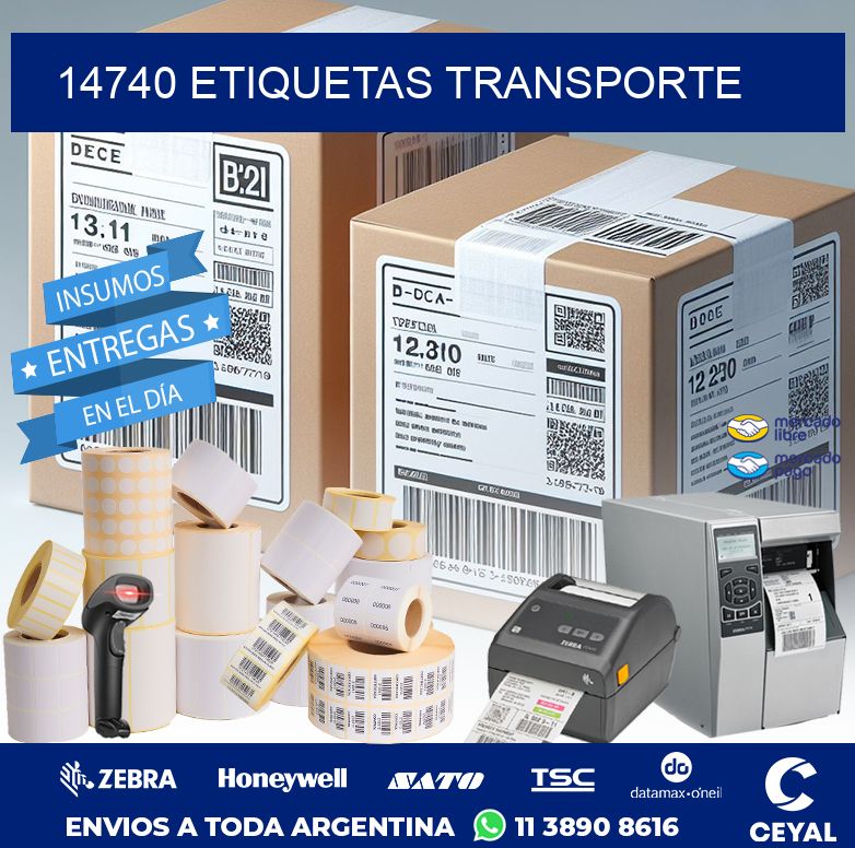 14740 ETIQUETAS TRANSPORTE