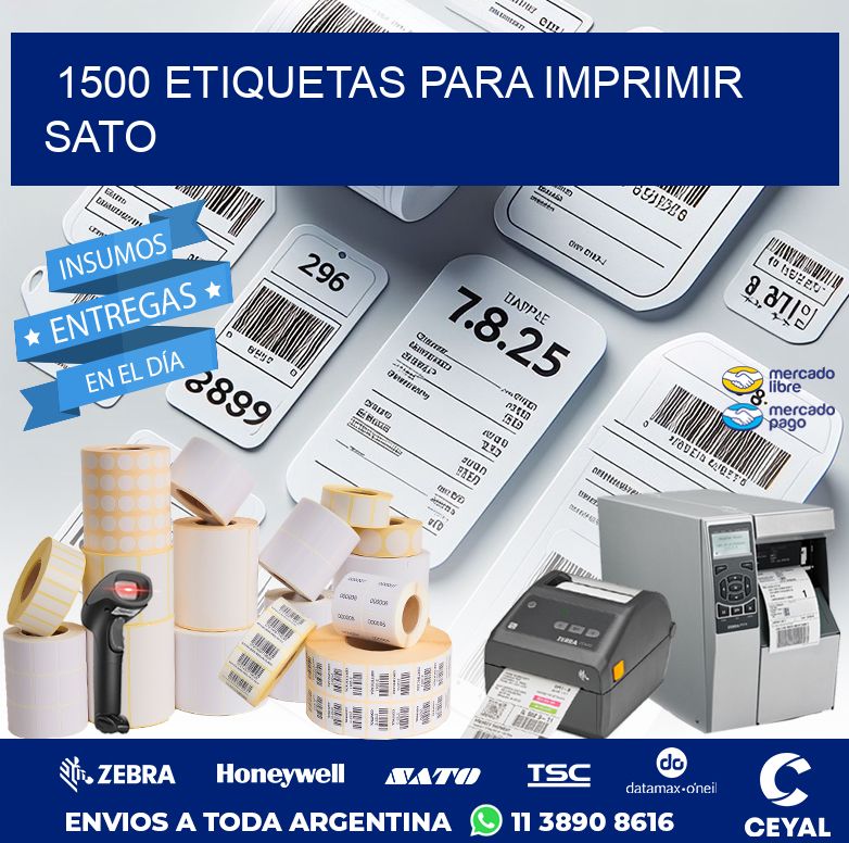 1500 ETIQUETAS PARA IMPRIMIR SATO