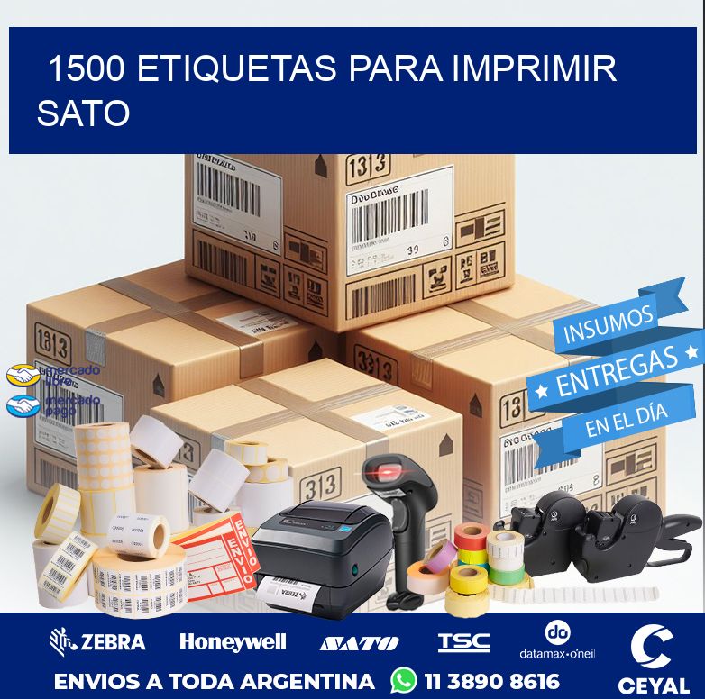 1500 ETIQUETAS PARA IMPRIMIR SATO