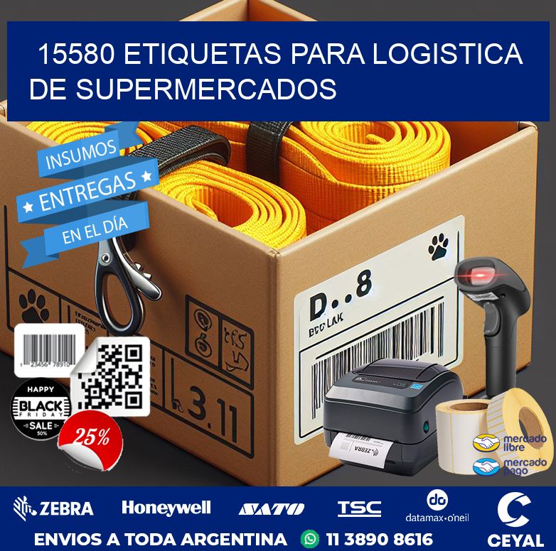 15580 ETIQUETAS PARA LOGISTICA DE SUPERMERCADOS