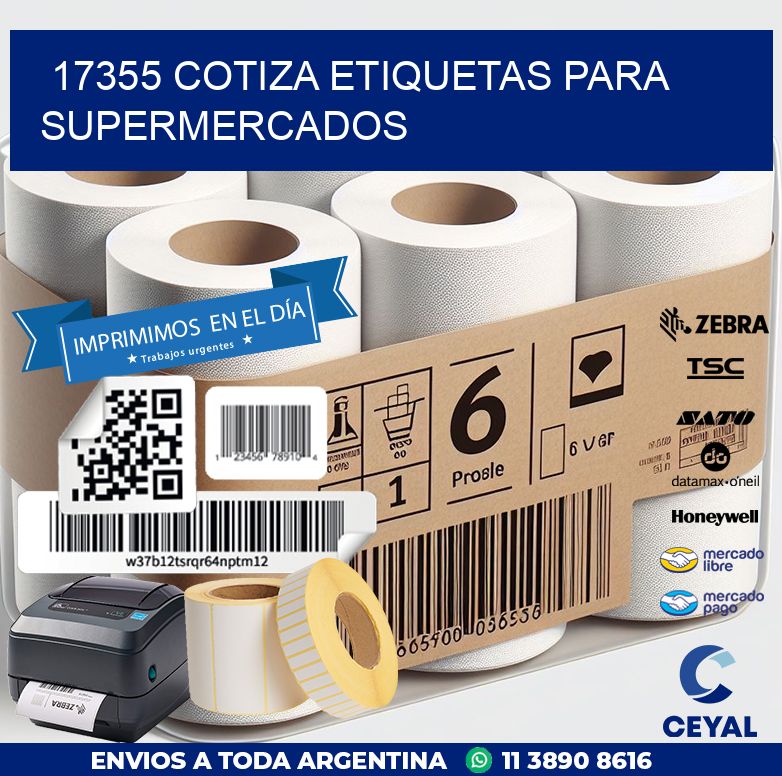 17355 COTIZA ETIQUETAS PARA SUPERMERCADOS